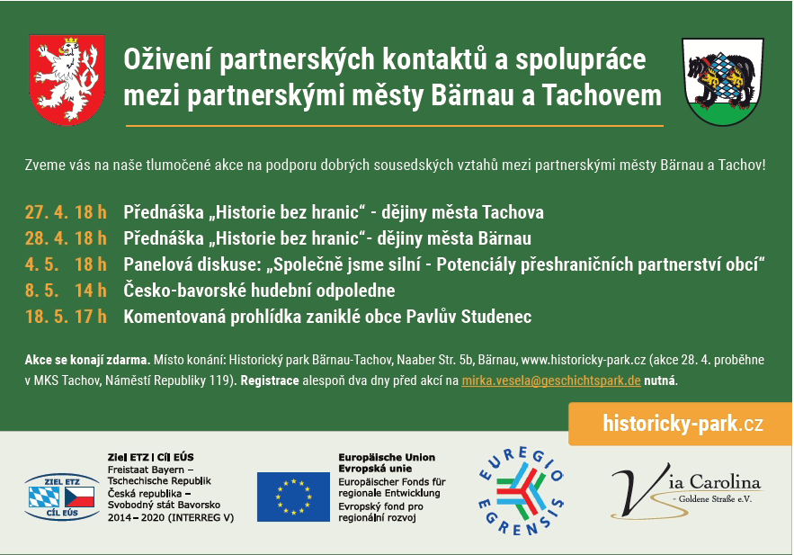 Oživení partnerských kontaktů a spolupráce mezi partnerskými městy Bärnau a Tachovem