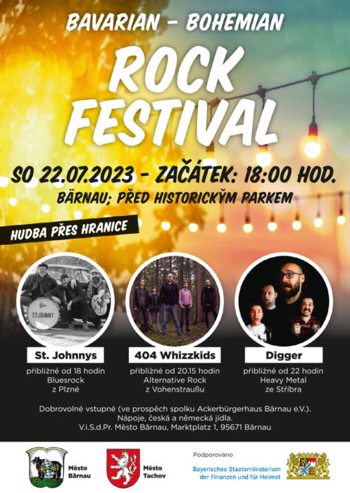 Vyražte na první Česko-bavorský ROCK FESTIVAL do Bärnau