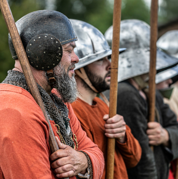 Historisches Militärmanöver